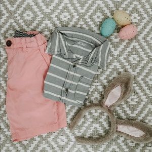 Boys Spring Pink Shorts 🐰 //